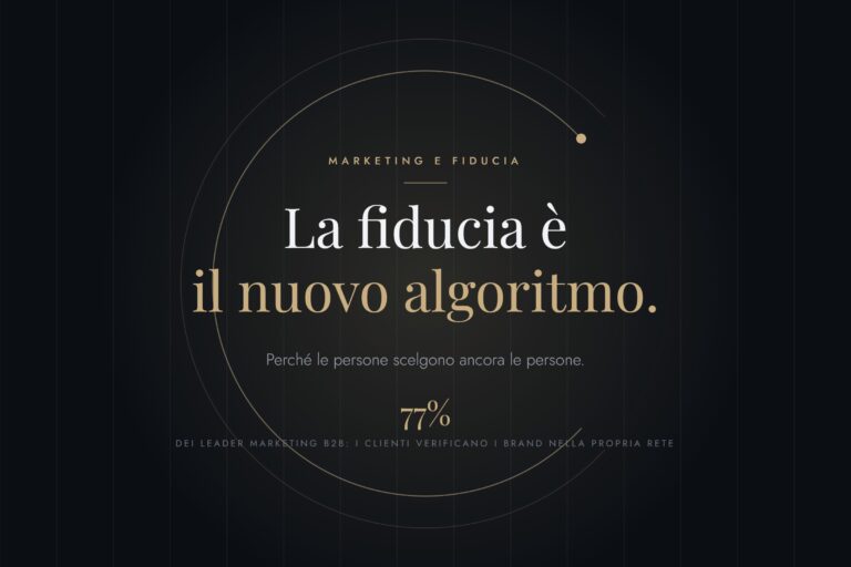 La fiducia è il nuovo algoritmo: perché le persone scelgono ancora le persone